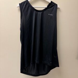 Columbia Black Athletic Tank 2X Plus Size Mesh Workout Top